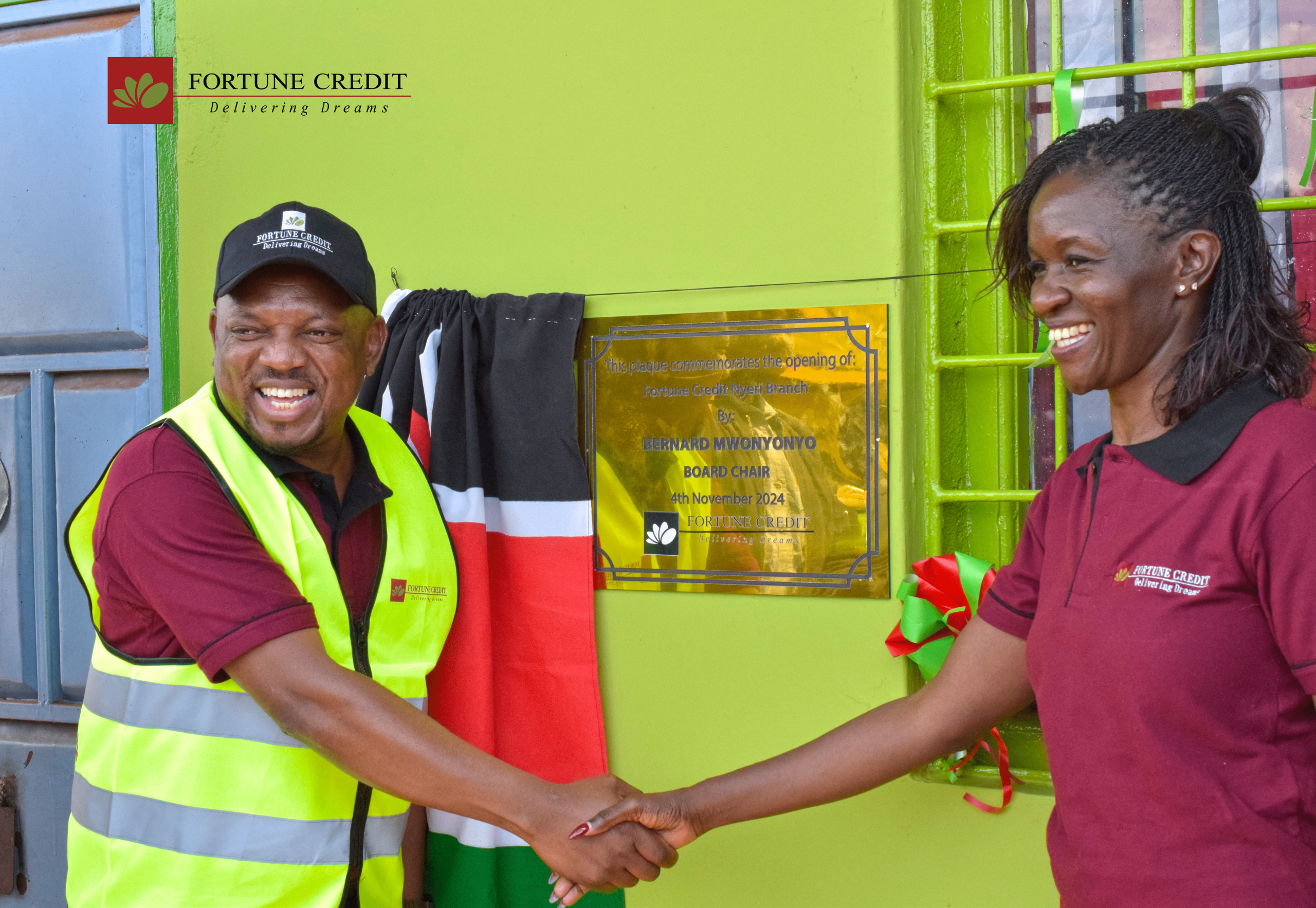Ribbon cutting at the new branch