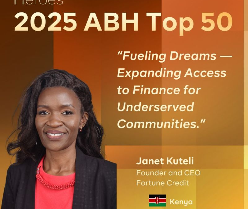 Fortune Credit CEO Janet Kuteli Named a Top 50 Hero in Africa’s Business Heroes 2025