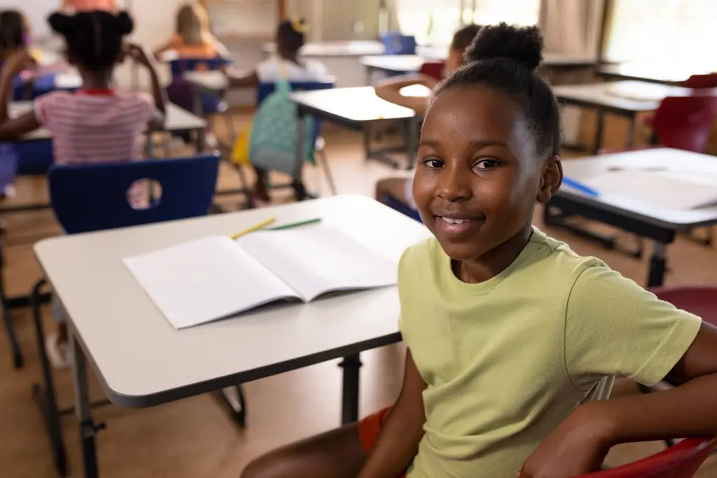 Child in a classroom