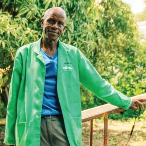 Davis Mutua, with his Clean Energy solution