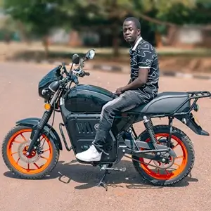 Kennedy Abacha on his boda boda