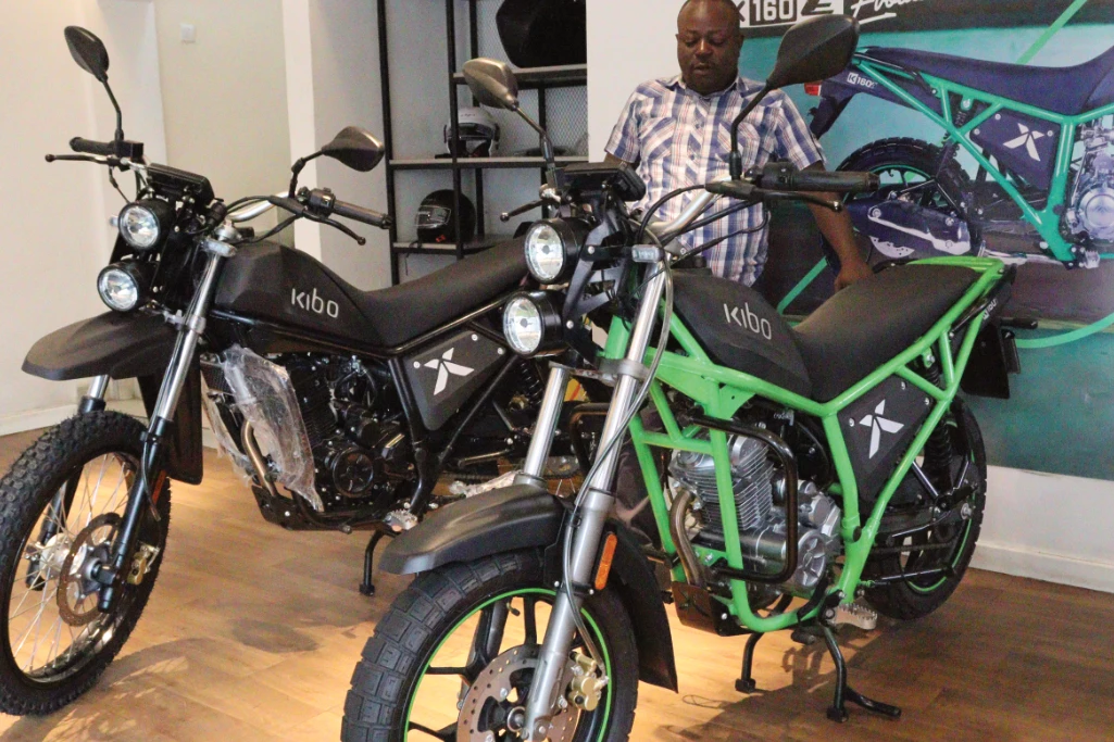 The Kibo motorbike showroom